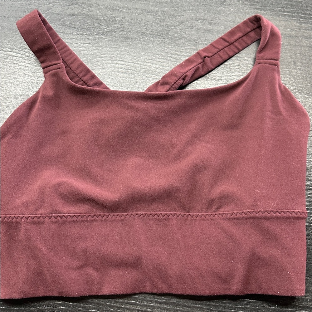 Athleta Burgundy Sports Bra